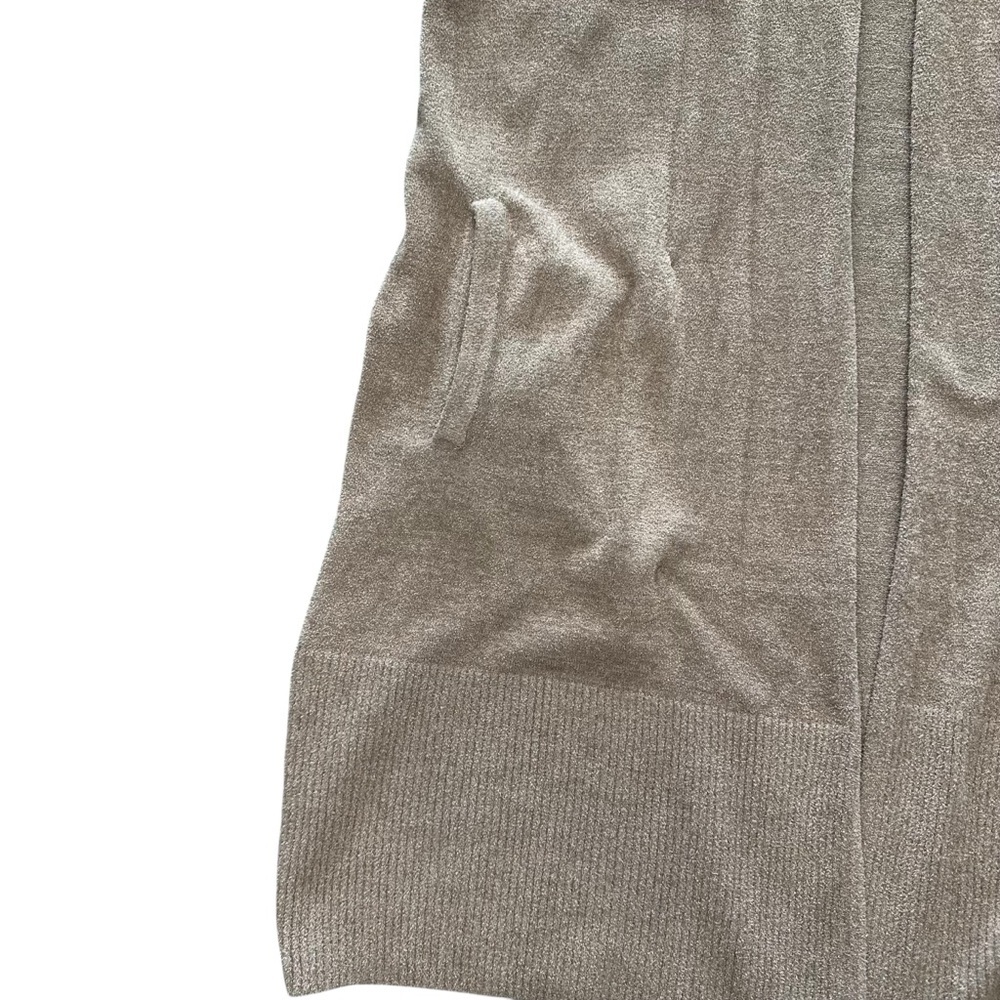 Barefoot Dreams CozyChic Ultra Lite Open Front Cardigan in Nickel NWT Sz: Small - Picture 5 of 15